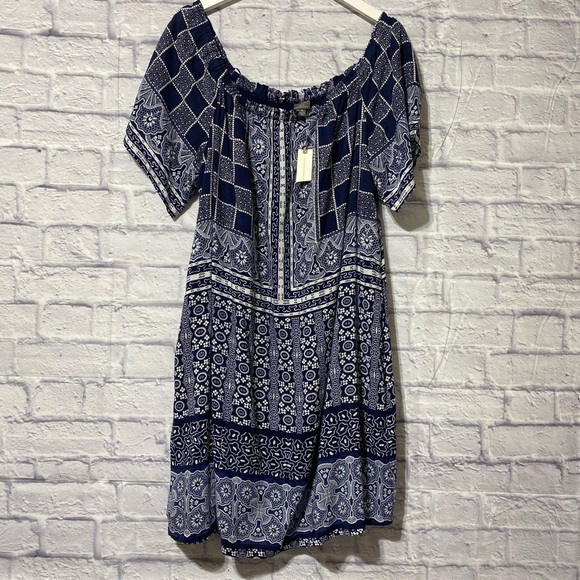 Anthropology dress midi blue - Picture 5 of 12